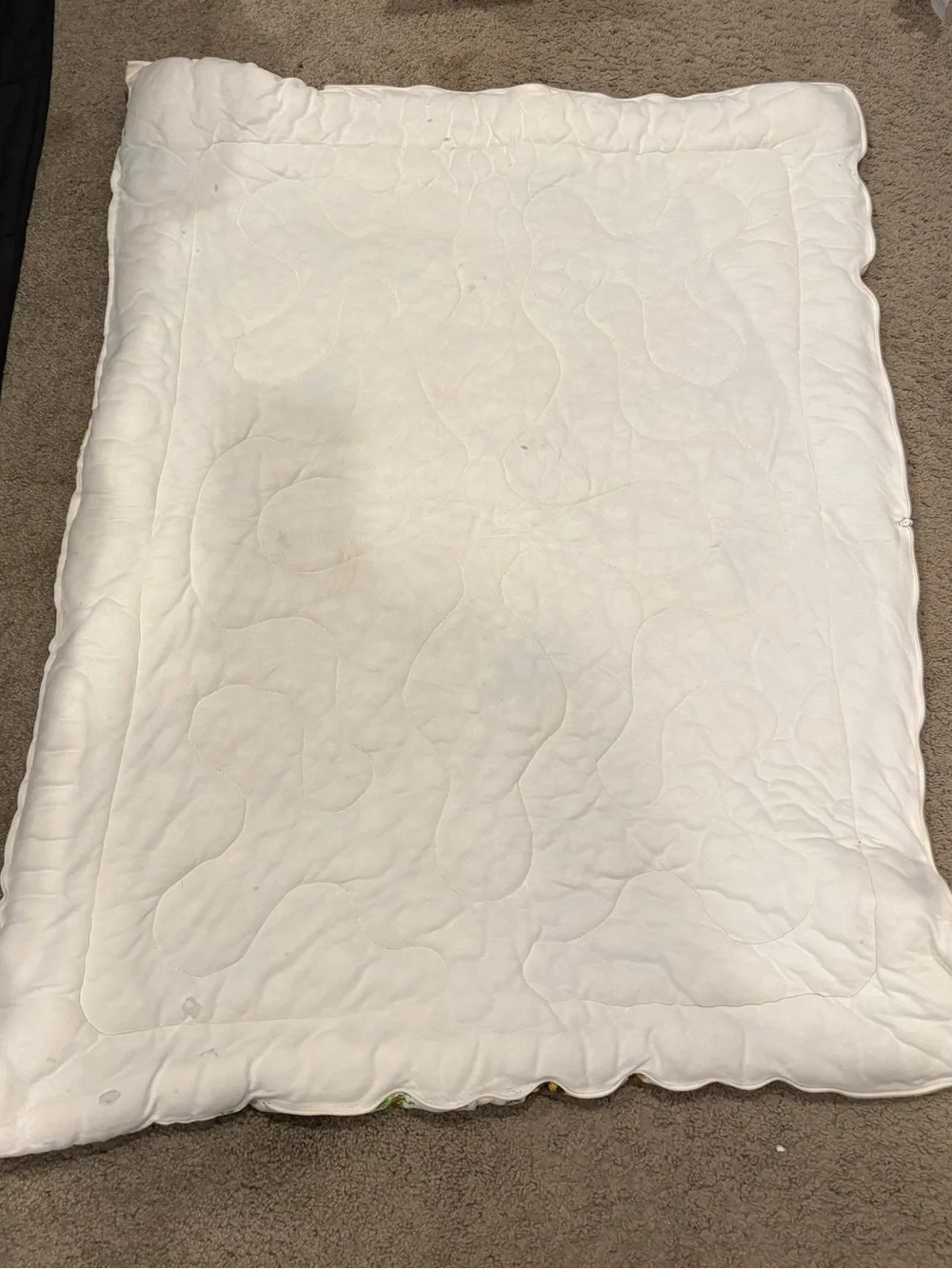 Vintage 1970’s Winnie the Pooh Disney Quilted Baby Blanket w/side Zipper - Picture 10 of 14